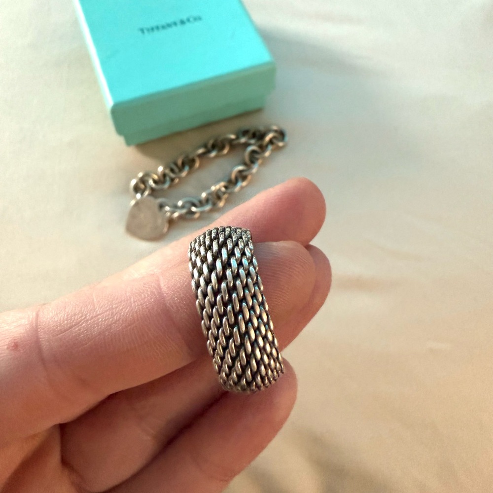 Tiffany & Co. Silver Braided Ring